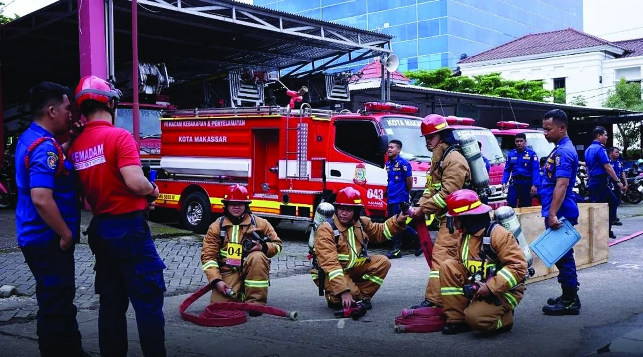 Damkarmat Makassar Gelar Technical Meeting Jelang Skill Competition Antar Peleton