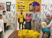 Ramadhan Penuh Makna, 30 Anak Yatim Terima Bantuan Sembako dari Maxim Makassar