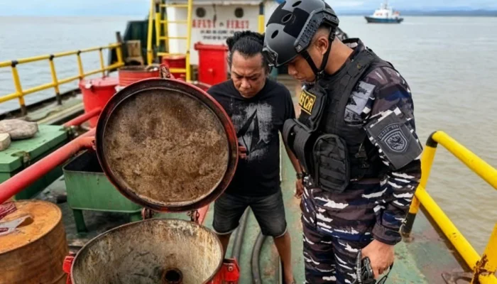 106 KL Solar Subsidi Tanpa Dokumen Disita TNI AL di Perairan Makassar