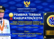 Gubernur Andi Sudirman Terima Penghargaan Nasional Pengelolaan Sampah 2026, Terbaik Kedua se-Indonesia