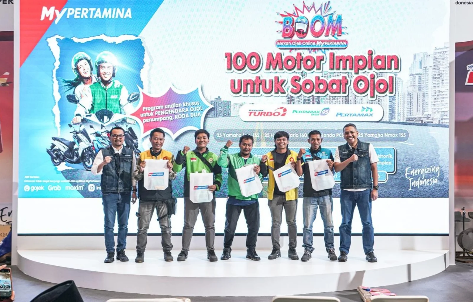 Pertamina Tebar Rezeki untuk Ojol: 100 Motor Gratis Menanti di Program BOOM MyPertamina