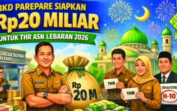 BKD Parepare Siapkan Rp20 Miliar untuk THR ASN Lebaran 2026