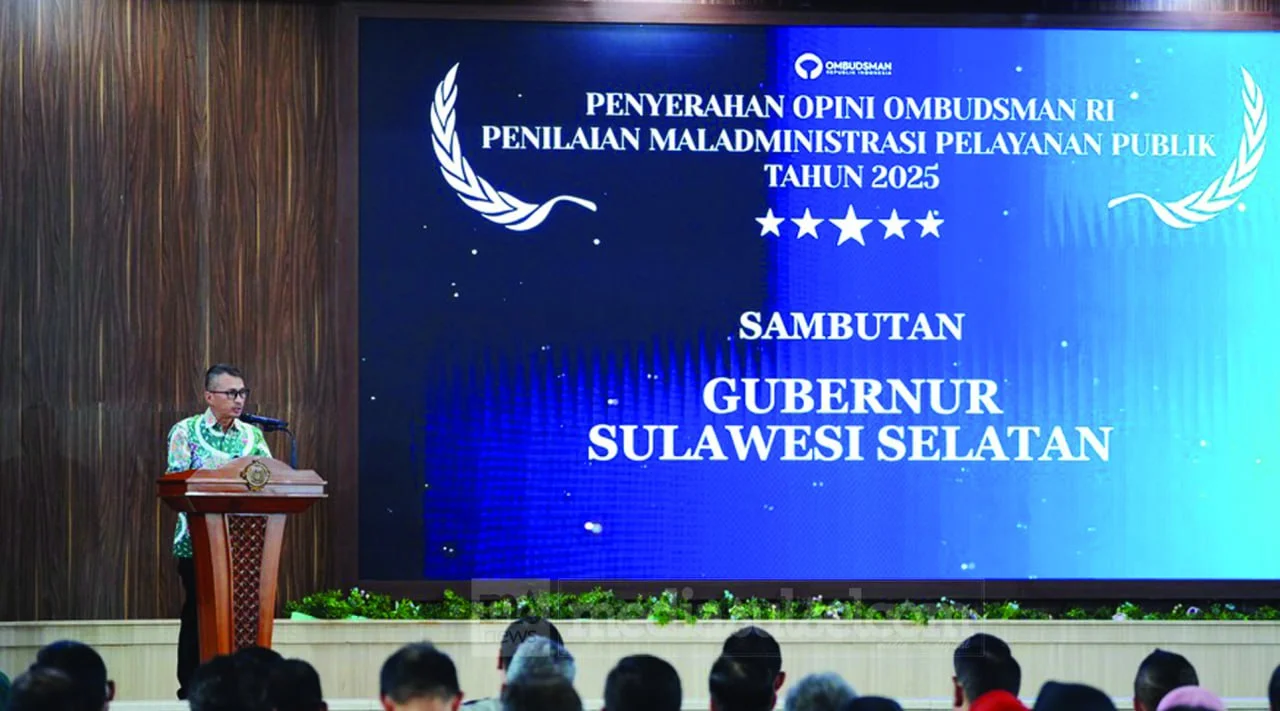 Ombudsman Serahkan Rapor Pelayanan Publik Sulsel 2025, Mayoritas Instansi Masuk Kategori Baik