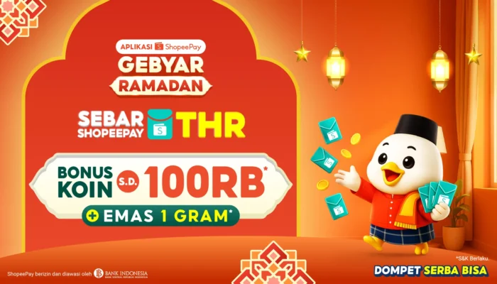 Cara Baru Bagi THR Lebaran, ShopeePay Tawarkan Bonus Koin hingga 100 Ribu