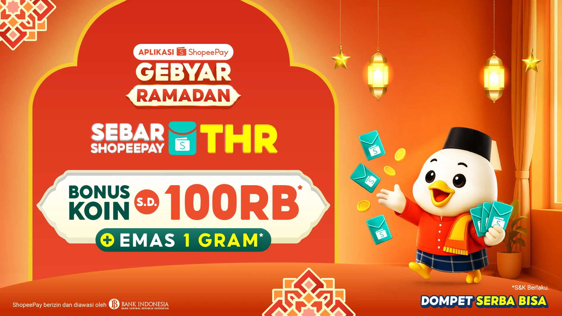 Cara Baru Bagi THR Lebaran, ShopeePay Tawarkan Bonus Koin hingga 100 Ribu