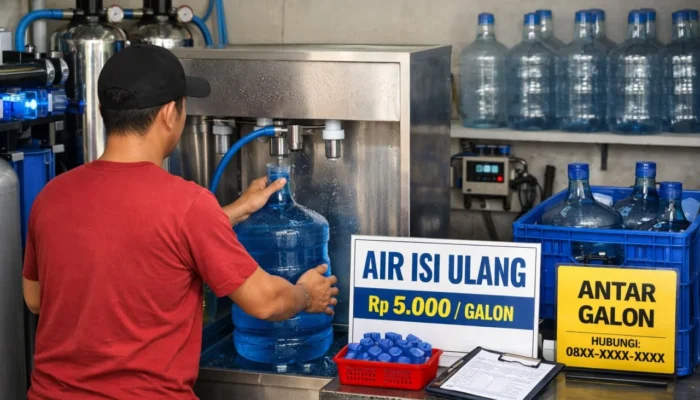Peluang Bisnis Air Isi Ulang Rumahan, Modal Terjangkau tapi Tetap Laris di Tengah Persaingan