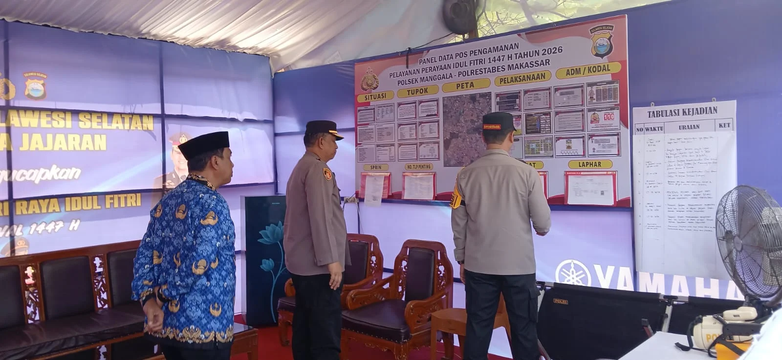 Kapolrestabes Makassar Tinjau Pos Pam Ketupat 2026 di Manggala 2 Kapolrestabes Makassar Tinjau Pos Pam Ketupat 2026 di Manggala