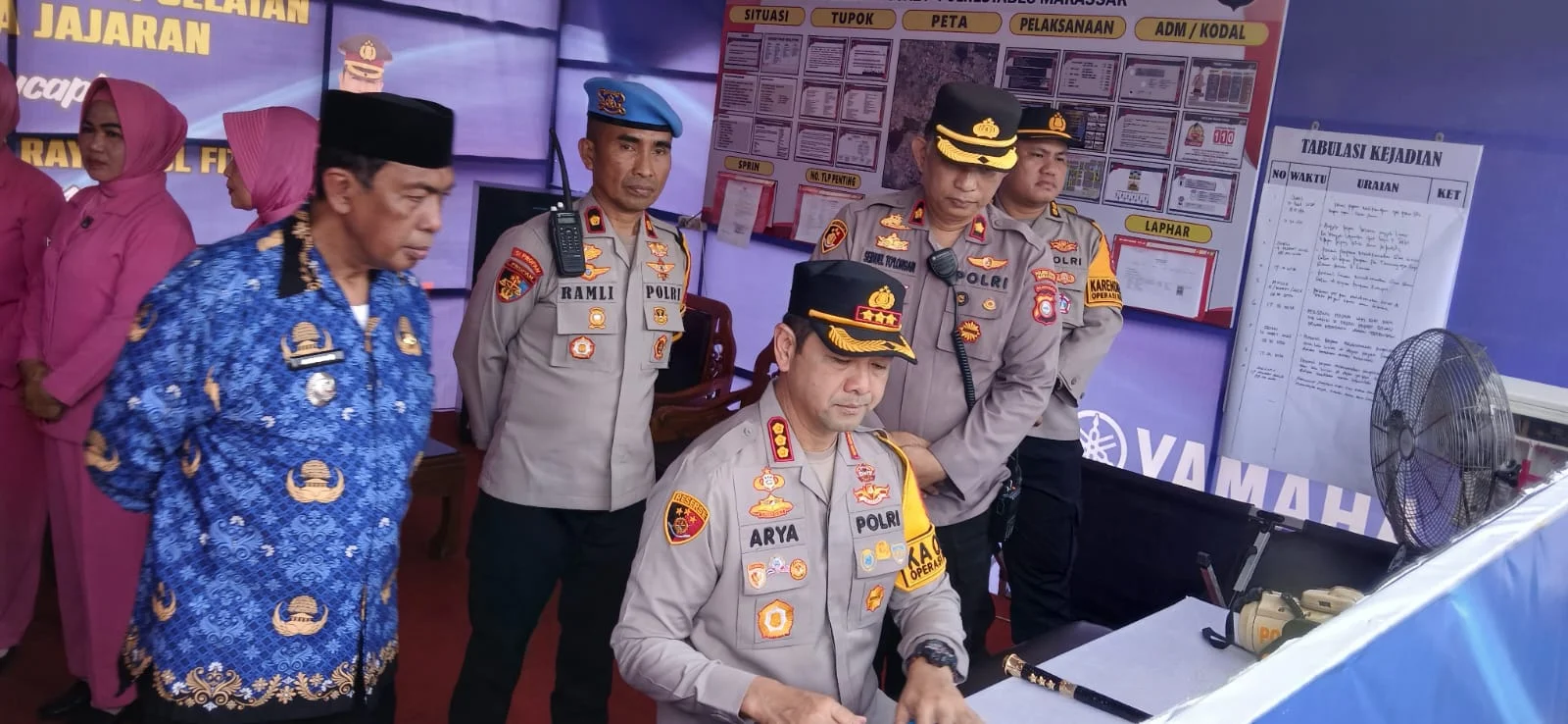 Kapolrestabes Makassar Tinjau Pos Pam Ketupat 2026 di Manggala