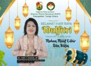 Ketua DWP Toraja Utara, Mari P. Pasang Sampaikan Ucapan Idul Fitri 1447 H/2026 M