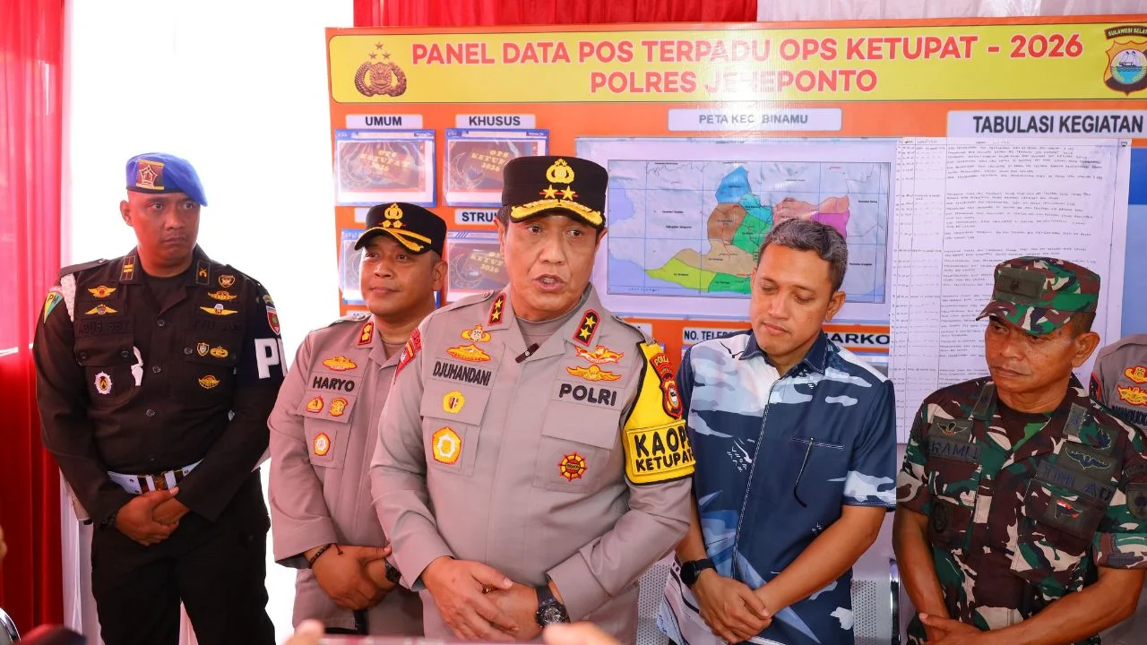Jelang Idulfitri, Kapolda Sulsel Pantau Pos Pengamanan di Jalur Makassar–Jeneponto