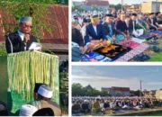 Jamaah Salat Id Membludak di Lapangan Bontoa, Lurah  Bontoa Bacakan Sambutan Seragam Bupati Jeneponto