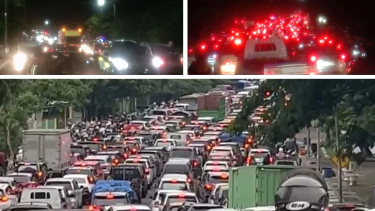 Kondisi Arus Balik H+3 di Jeneponto Macet Total, Kendaraan Merayap di Taman Turatea–Jembatan Belokallong