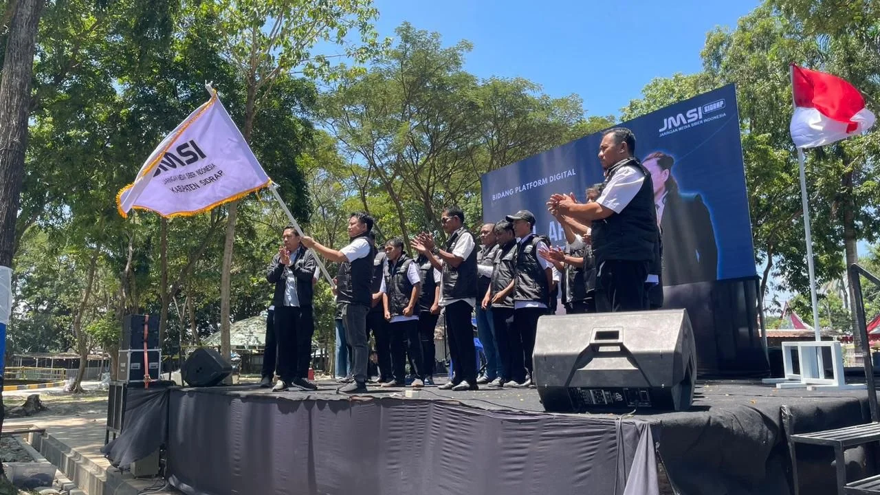 Dilantik di Monumen Ganggawa, JMSI Sidrap Siap Kawal Informasi dan Ekonomi Daerah