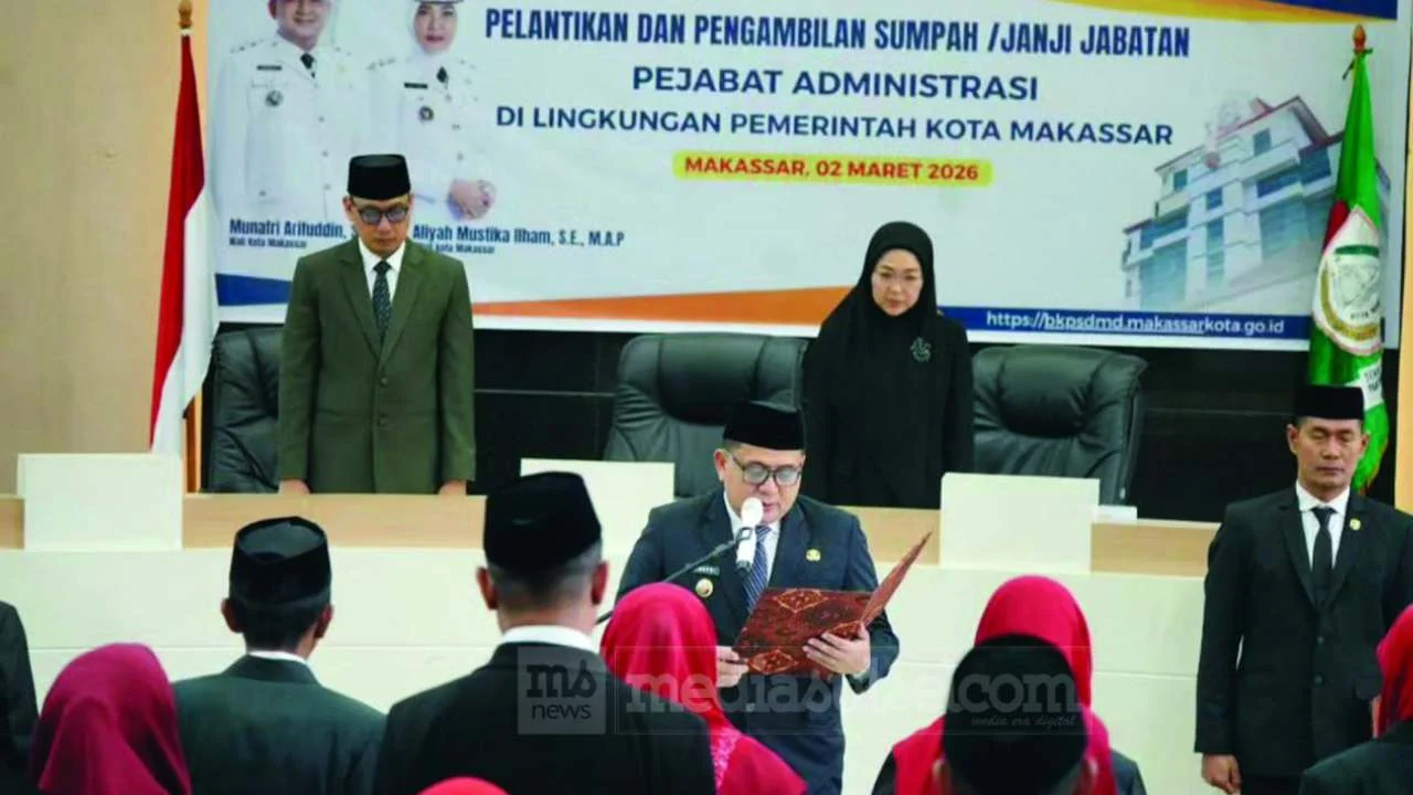Pemkot Makassar Lantik 27 Pejabat Administrasi, Wali Kota Minta Jaga Integritas dan Layanan Publik