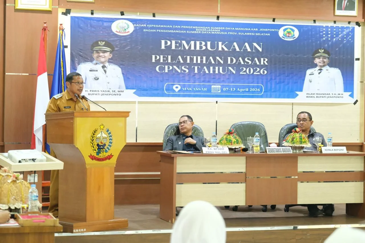 Buka Latsar CPNS Angkatan XII 2026, Pj Sekda Jeneponto Harap Latsar Lahirkan ASN Kompeten Dalam Mendukung Pembangunan 2 Buka Latsar CPNS Angkatan XII 2026, Pj Sekda Jeneponto Harap Latsar Lahirkan ASN Kompeten Dalam Mendukung Pembangunan