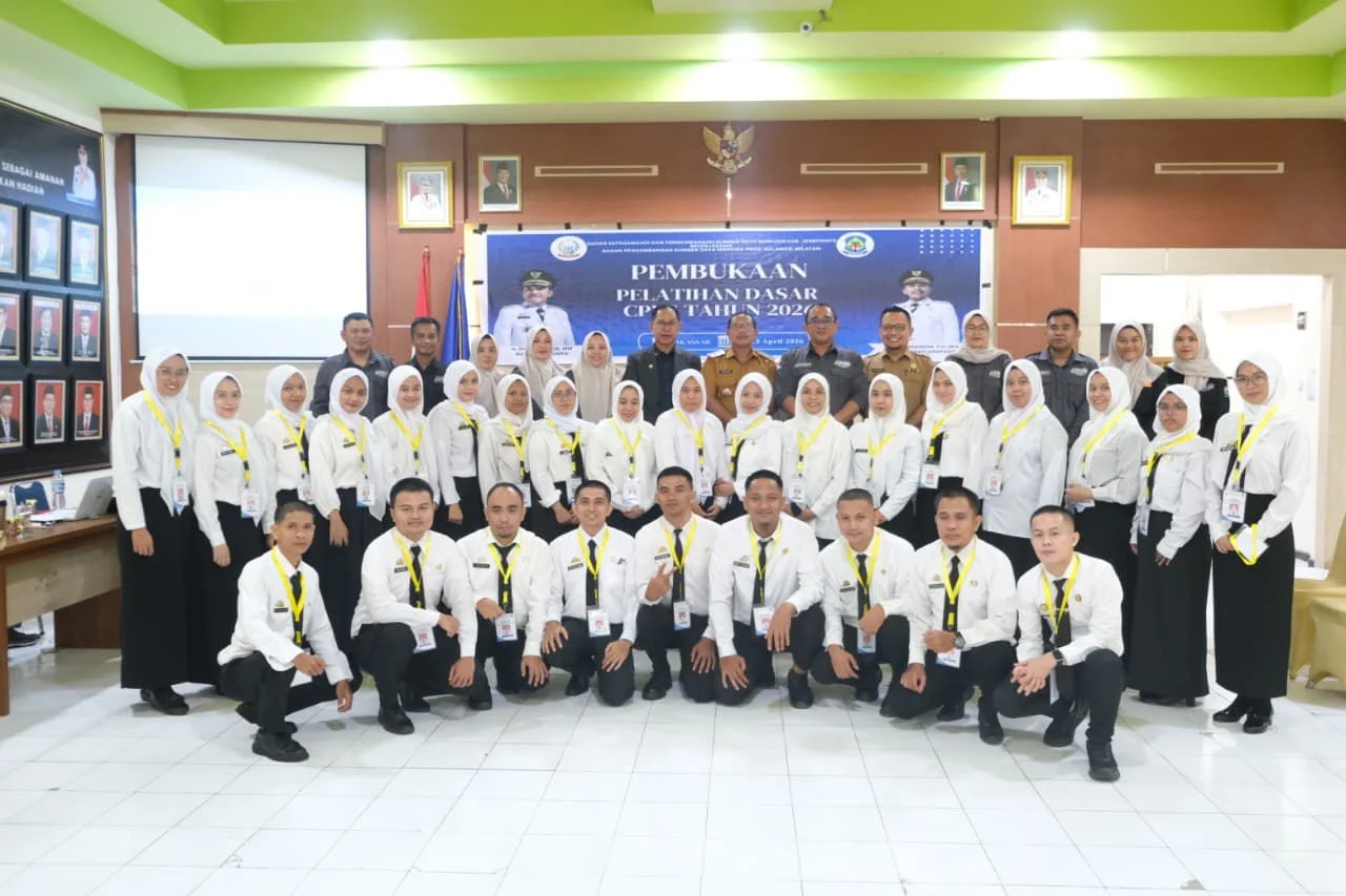 Buka Latsar CPNS Angkatan XII 2026, Pj Sekda Jeneponto Harap Latsar Lahirkan ASN Kompeten Dalam Mendukung Pembangunan