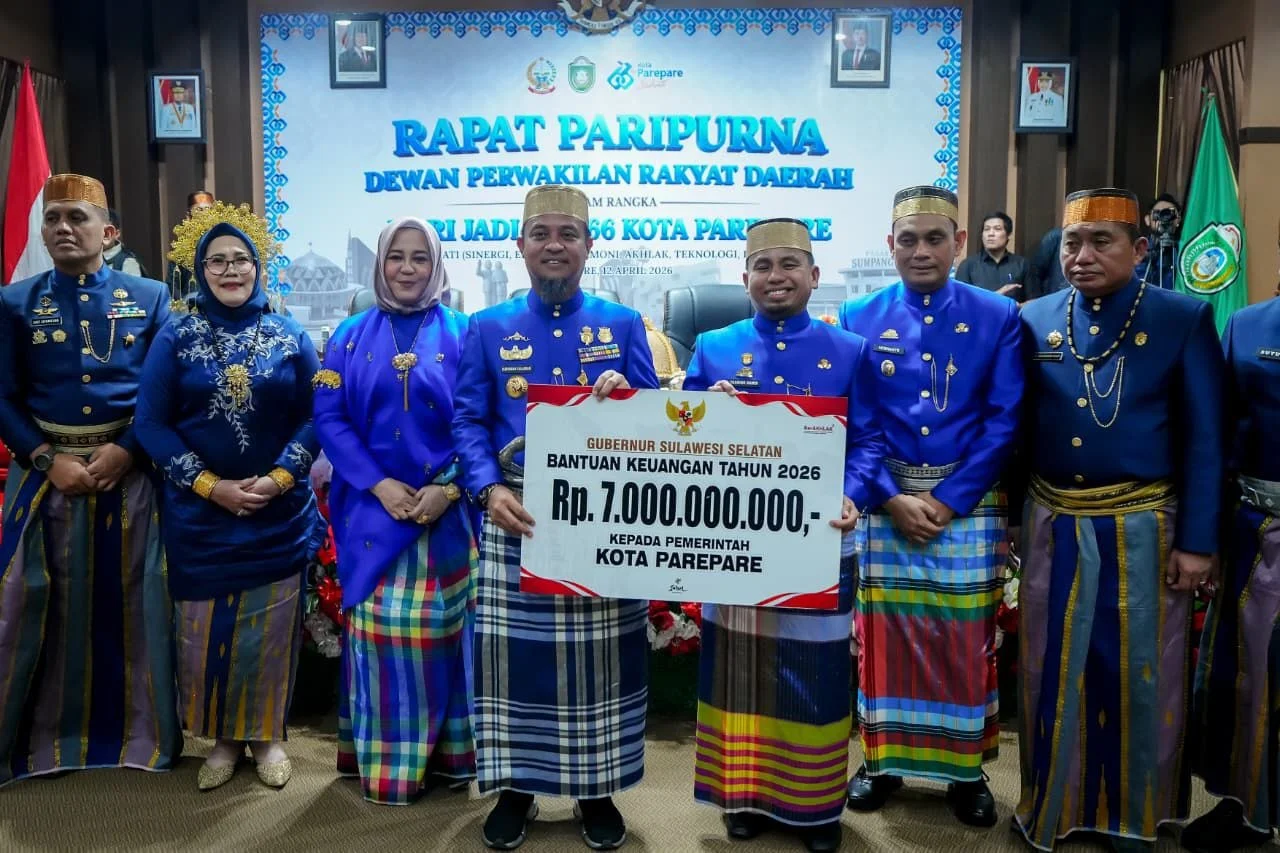 Hari Jadi ke-66, Gubernur Andi Sudirman Dorong Parepare Jadi Kota Kunci Pertumbuhan Ekonomi Sulsel