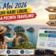 Bulan Mei Dipenuhi Hari Libur, Jadi Surga Pecinta Traveling