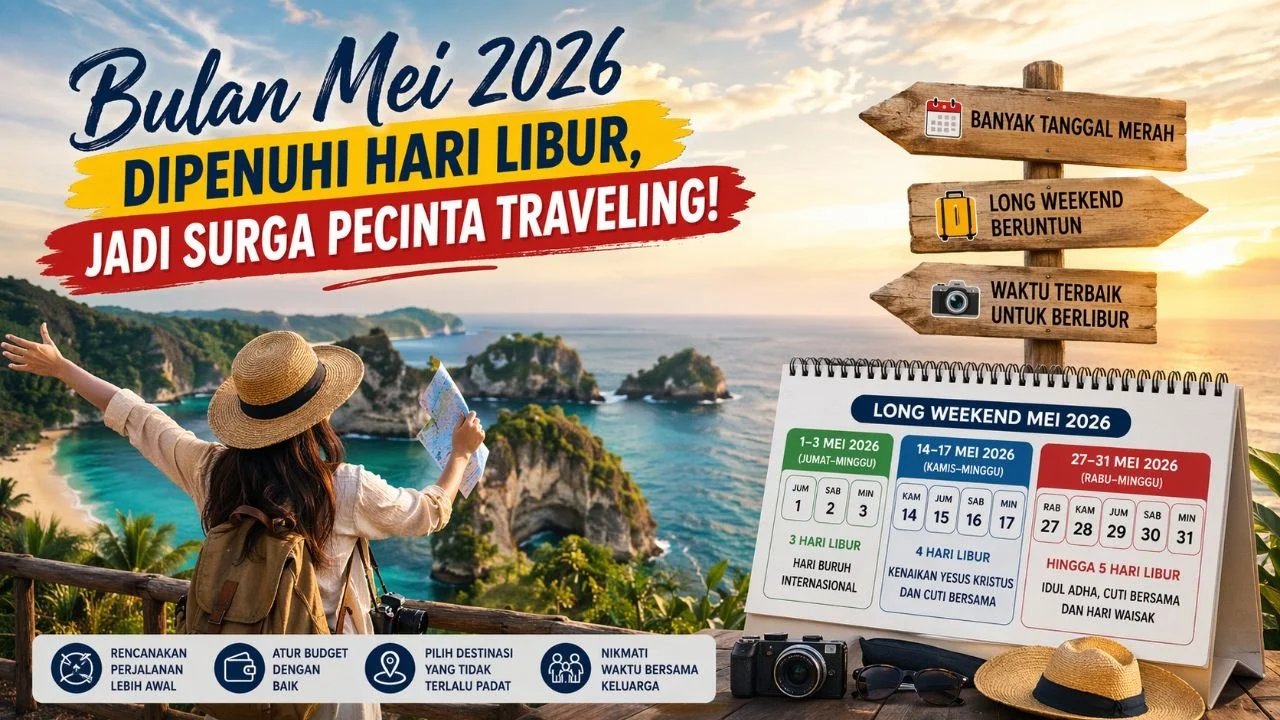 Bulan Mei Dipenuhi Hari Libur, Jadi Surga Pecinta Traveling