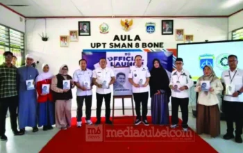 Launching Buku Ahmad Kamal dan Peresmian Studio SMAPANTV, SMAN 8 Bone Perkuat Literasi dan Kreativitas Siswa