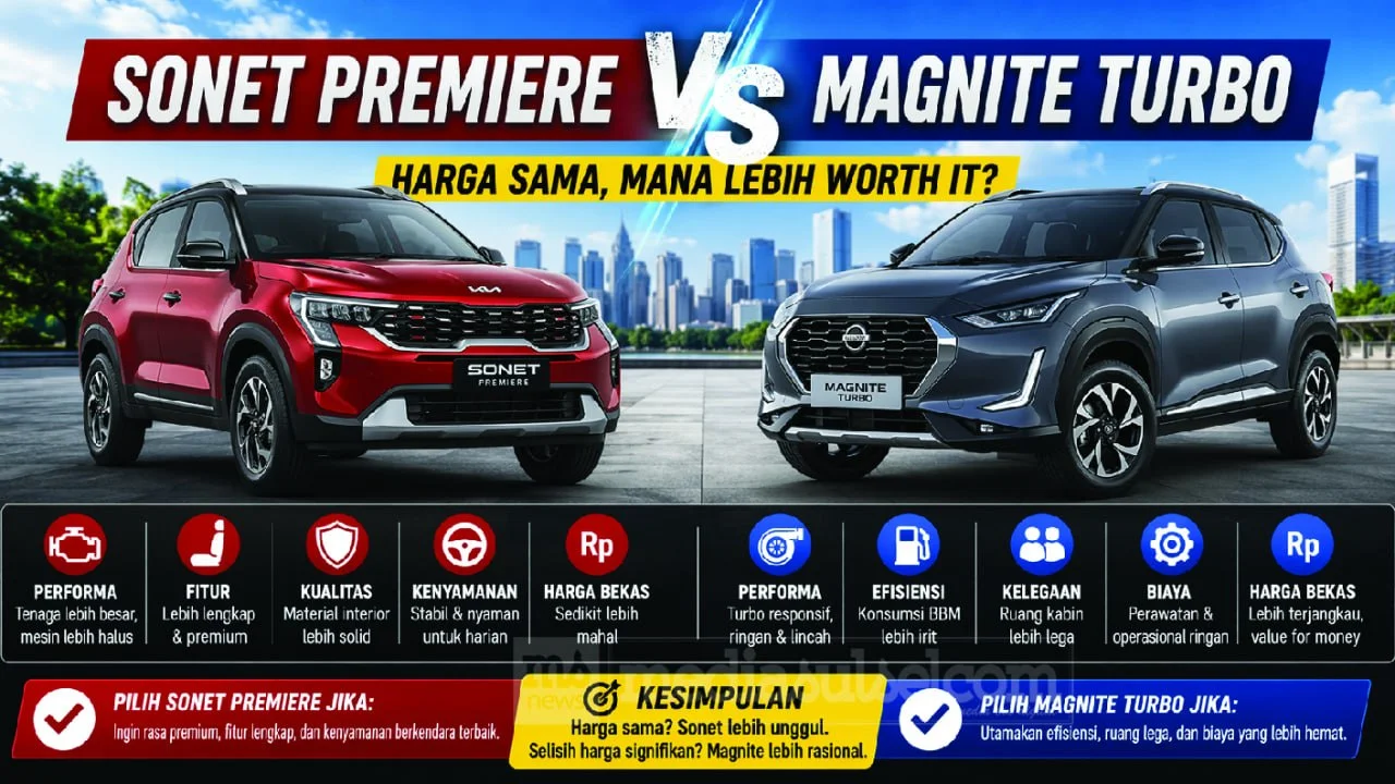 KIA Sonet Premiere vs Nissan Magnite Turbo Bekas: Harga Sama, Ini Pilihan Paling Masuk Akal