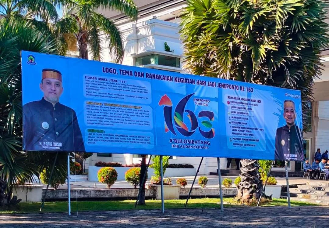 Jelang Hari Jadi Jeneponto ke-163 Tahun 2026, Logo dan Tema Hari Jadi Jeneponto Warnai Upacara Hari Kesadaran Nasional