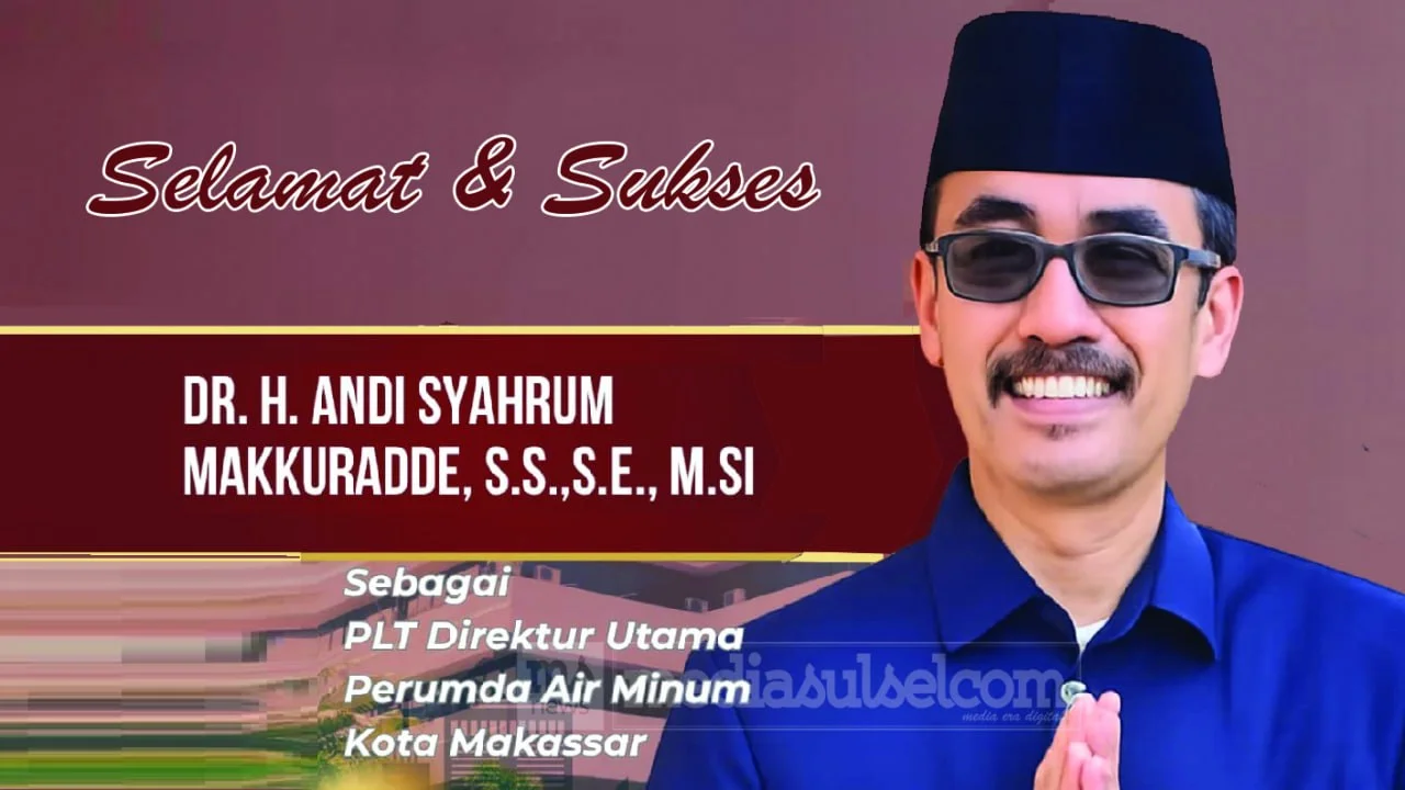 Dari Camat ke Dirut PDAM, Andi Syahrum Resmi Nahkodai Air Minum Makassar