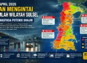 24–26 April, Hujan Mengintai Sejumlah Wilayah Sulsel, Warga Diminta Waspada Potensi Banjir