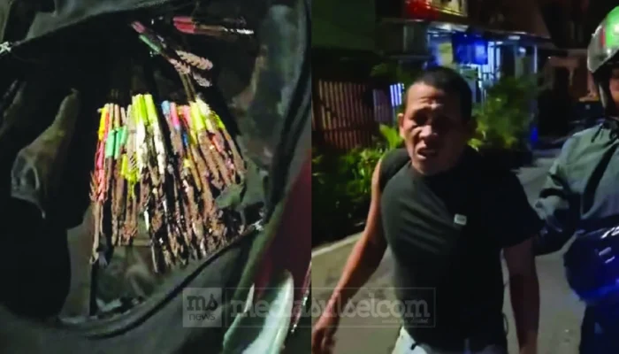 Polrestabes Makassar Ringkus Pria Pembawa Ratusan Anak Panah Busur, Diduga Cegah Aksi Tawuran