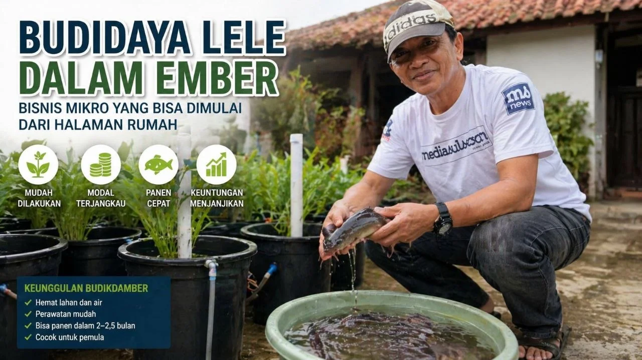Budidaya Lele dalam Ember, Bisnis Mikro yang Bisa Dimulai dari Halaman Rumah