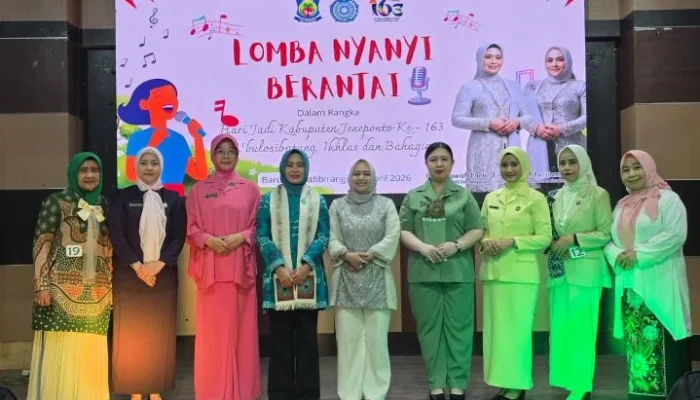 Semarakkan Hari Jadi Jeneponto ke-163, TP PKK Gelar Lomba Nyanyi Berantai Antar Instansi