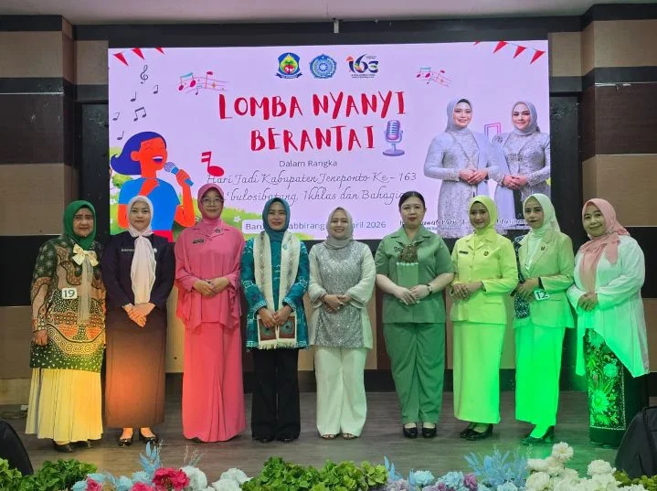Semarakkan Hari Jadi Jeneponto ke-163, TP PKK Gelar Lomba Nyanyi Berantai Antar Instansi