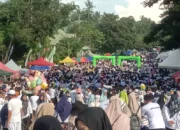 Lautan Putih Padati Taman Turatea, Jalan Sehat Hari Jadi Jeneponto ke-163 Diserbu Warga