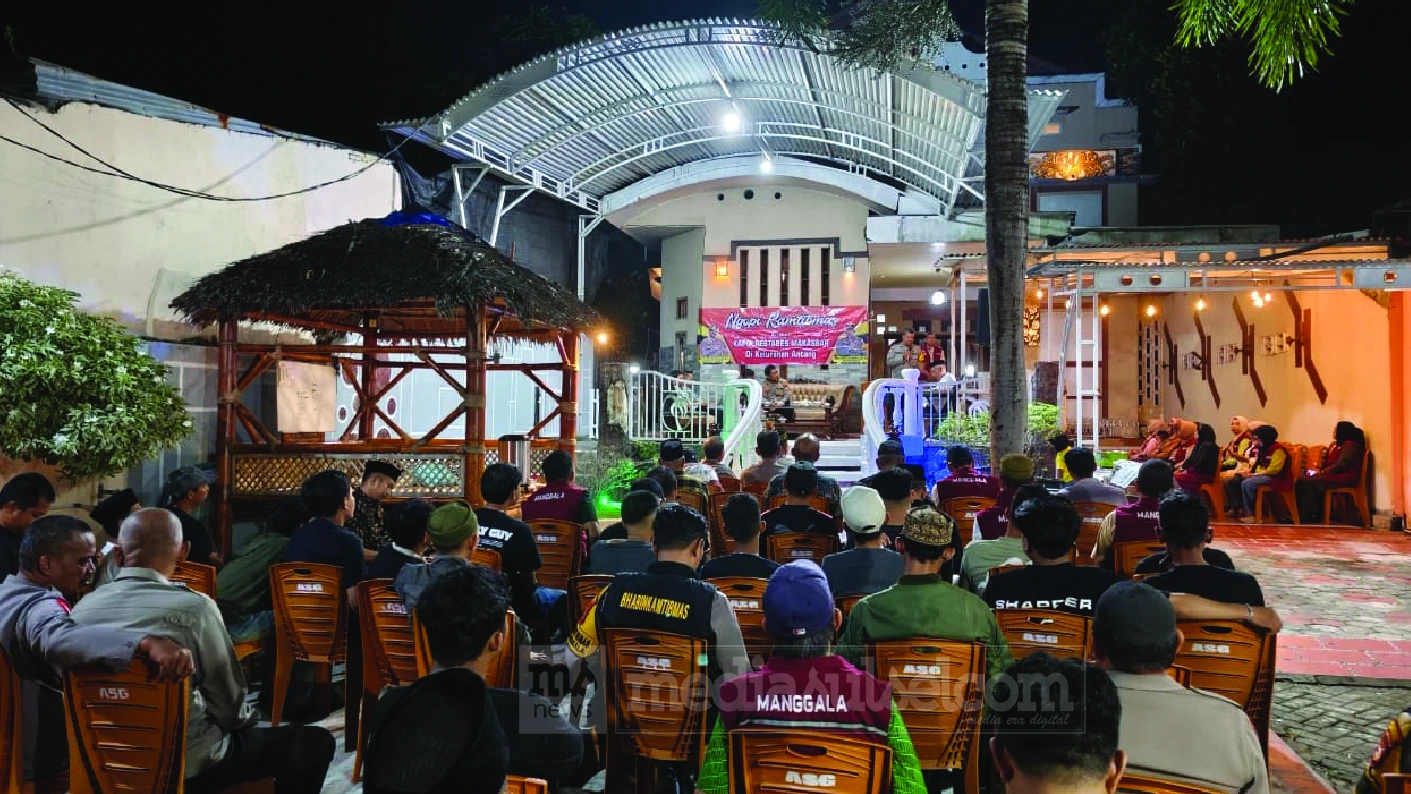 Polrestabes Makassar Turun Ngopi Bareng Warga Antang, Bahas Narkoba hingga Geng Motor 2 Ngopi bareng Antang2