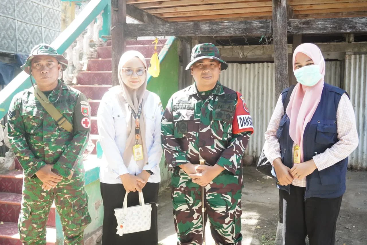 Letkol Abdul Muthalib Tallasa Turun Langsung Cek Layanan Kesehatan TMMD di Arungkeke