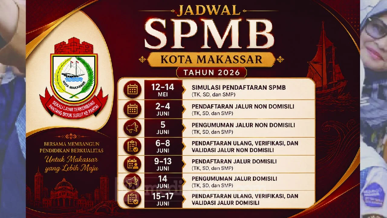 SPMB 2026 Makassar Gunakan Lontara+, Pantau Seleksi Secara Real-Time 2 SPMB 2026 Makassar Gunakan Lontara+, Pantau Seleksi Secara Real-Time