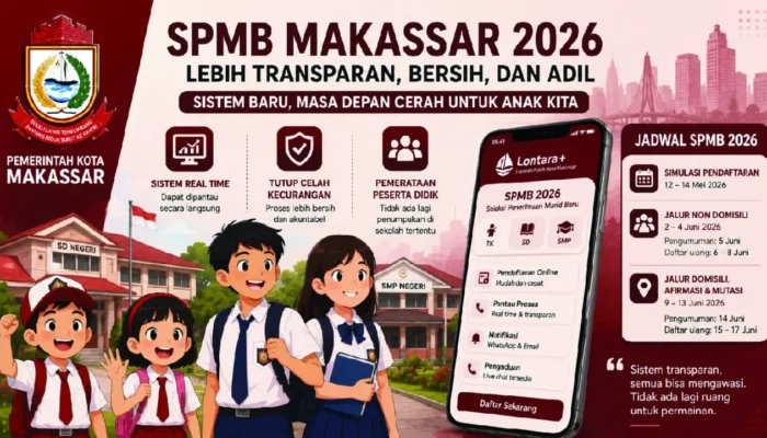 Appi Pastikan SPMB Makassar 2026 Lebih Transparan, Sistem Lontara+ Disebut Tutup Celah “Titipan”