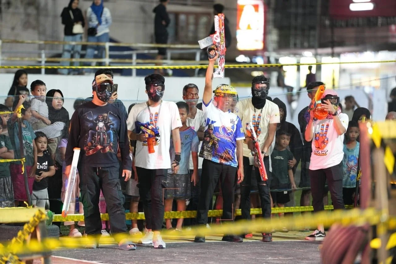 Taman Usman Isa Diserbu Ribuan Warga! Turnamen Gel Blaster Sidrap Picu Perputaran Uang dan Hidupkan UMKM