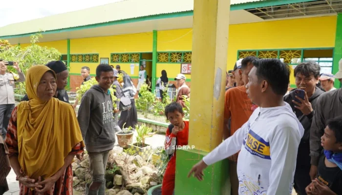 Sidak Sekolah, Bupati Sidrap Minta Guru Disiplin dan Lingkungan Tetap Bersih