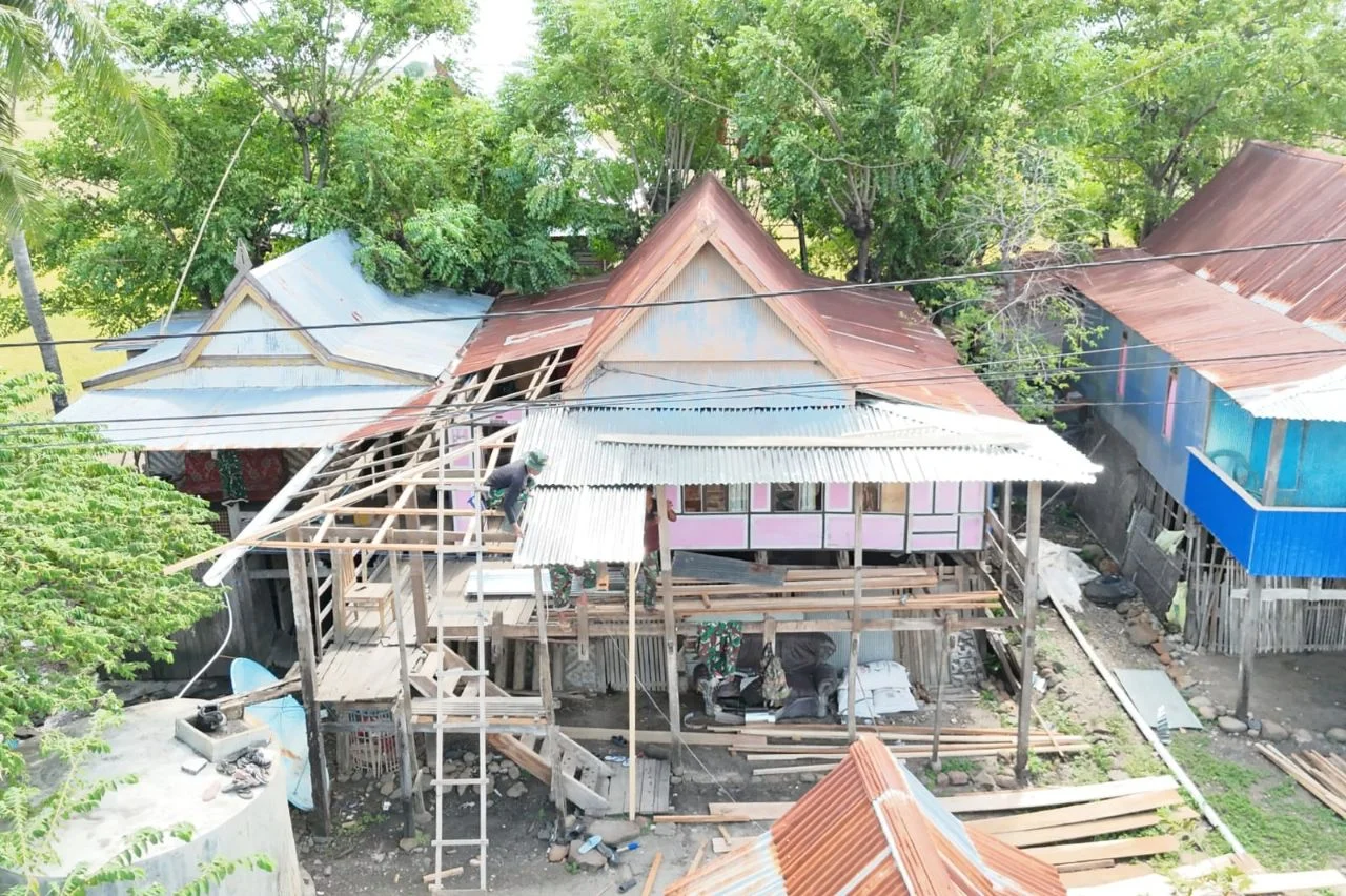 Kisah Haru Tompo Ramang, Rumah Nyaris Roboh Kini Direhab Satgas TMMD ke-128 Kodim 1425/Jeneponto