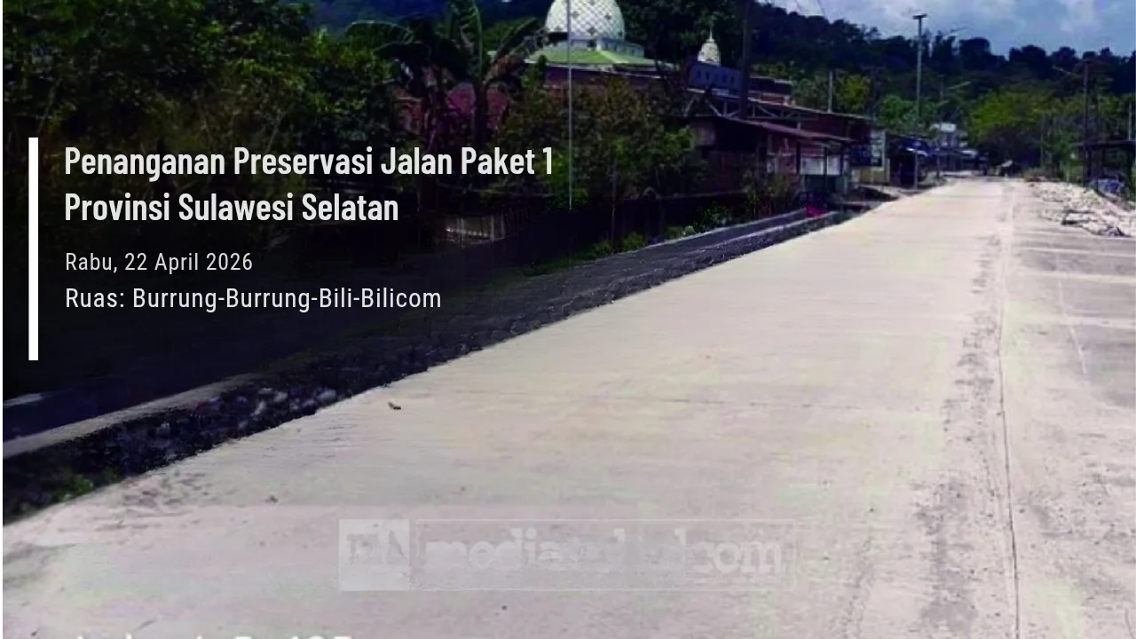 Rp430 Miliar Digelontorkan, Proyek Jalan Andi Sudirman Mulai Tunjukkan Hasil di Sejumlah Wilayah Sulsel