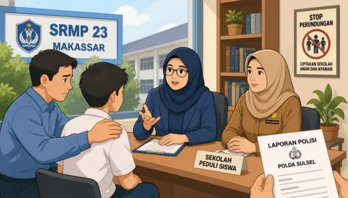 Siswa SRMP 23 Makassar Diduga Jadi Korban Perundungan, Keluarga Keberatan Diminta “Ikhlaskan”