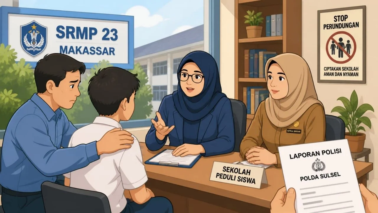 Siswa SRMP 23 Makassar Diduga Jadi Korban Perundungan, Keluarga Keberatan Diminta “Ikhlaskan”