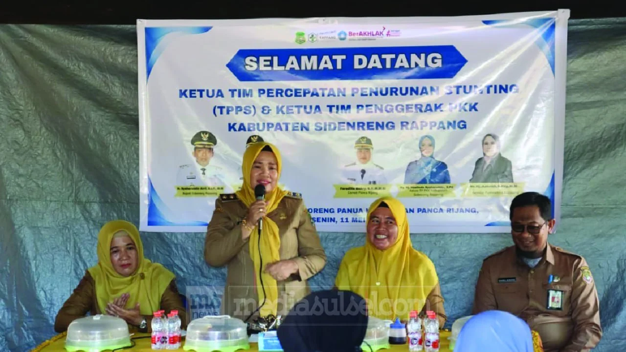 Wabup Sidrap Turun Langsung Pimpin PMT, Targetkan Tak Ada Kasus Stunting Baru