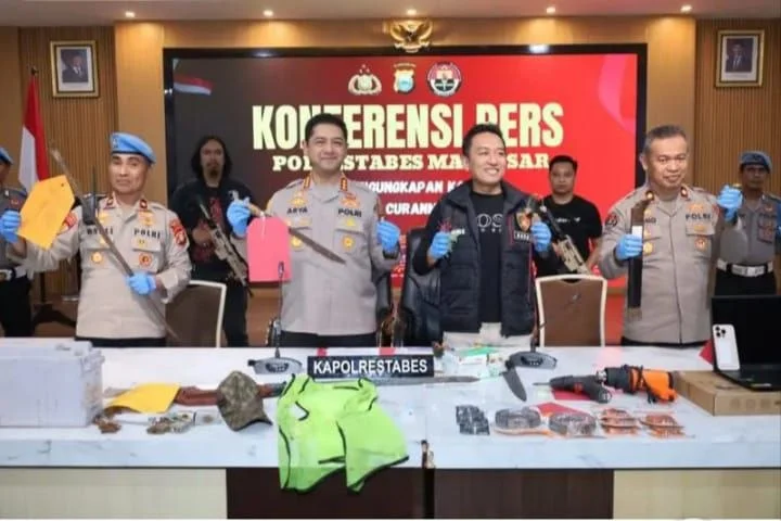 Polrestabes Makassar Ringkus 38 Pelaku Kriminal Jalanan dalam Sepekan