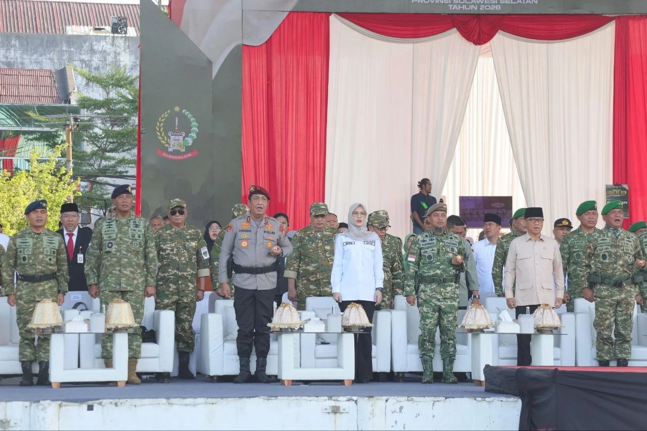 Kapolda Sulsel Hadiri Penetapan Komcad ASN Pemprov Sulsel Tahun 2026
