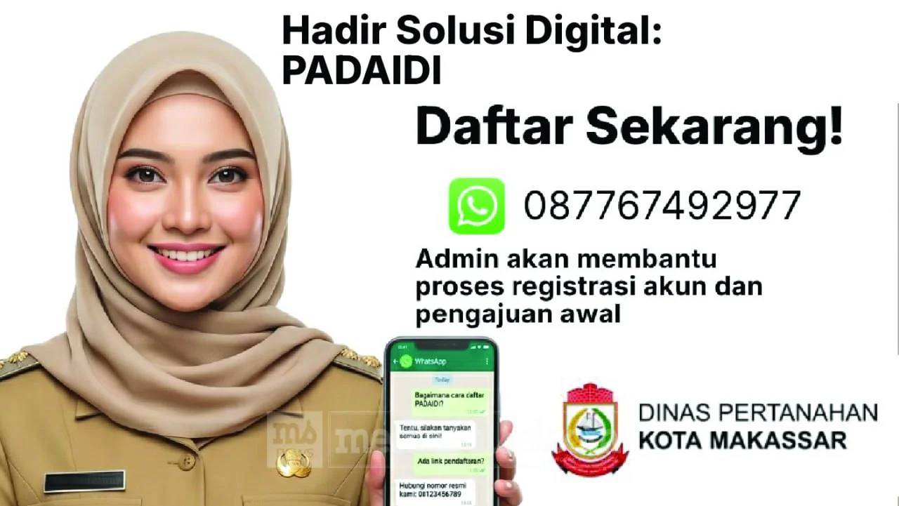 Pemkot Makassar Permudah Pensertipikatan Aset Tanah Lewat Aplikasi PADAIDI