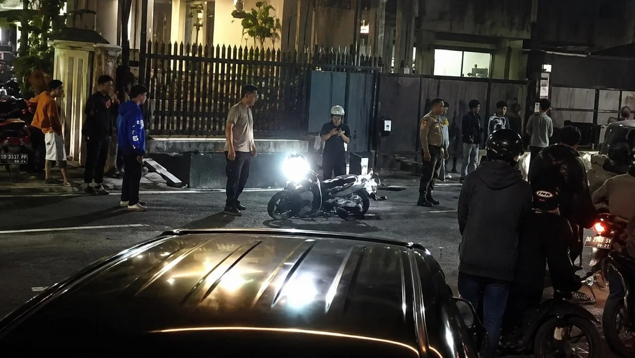 Tabrak Polisi Demi Kabur Razia, Pemotor di Makassar Akhirnya Diamankan