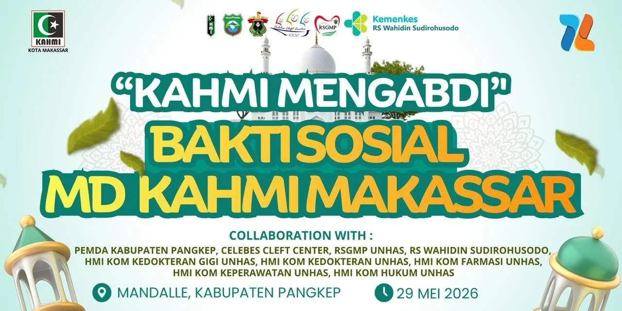 KAHMI Makassar Gelar Bakti Sosial Kesehatan di Pangkep, Hadirkan Das’ad Latif