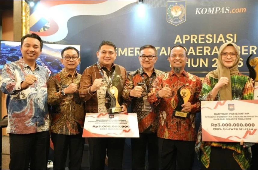 Makassar Raih Penghargaan Terbaik Creative Financing Sulawesi, Kantongi Insentif Rp3 Miliar